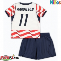 Camiseta Estados Unidos Brenden Aaronson #11 Primera Equipación para niños Mundial 2026 manga corta (+ pantalones cortos)